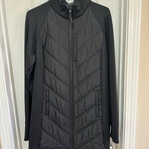 Tek Gear Women's Long Black Quilted Jacket